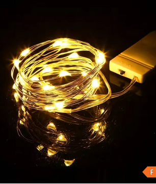 LED Lichtslinger op Batterijen – Flexibele Zilverdraad Sterrenverlichting voor Feest en Decoratie