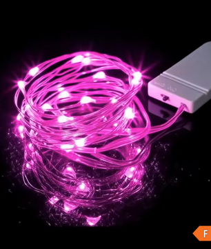 LED Lichtslinger op Batterijen – Flexibele Zilverdraad Sterrenverlichting voor Feest en Decoratie