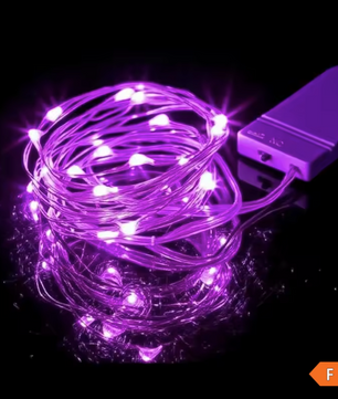 LED Lichtslinger op Batterijen – Flexibele Zilverdraad Sterrenverlichting voor Feest en Decoratie