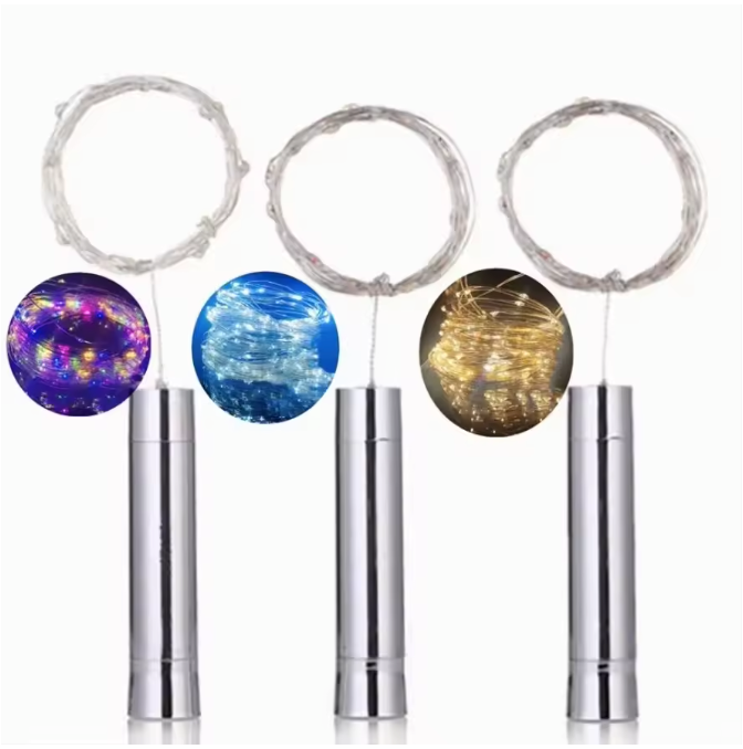 LED Wijnfles Kurk Lichtslinger – Koperdraad Flesverlichting voor Feest en Decoratie