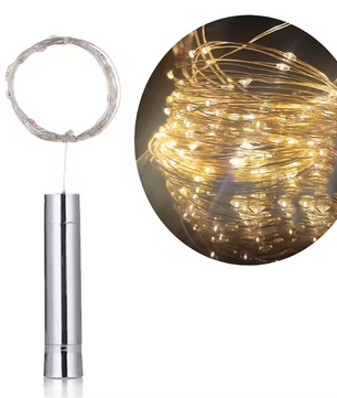 LED Wijnfles Kurk Lichtslinger – Koperdraad Flesverlichting voor Feest en Decoratie