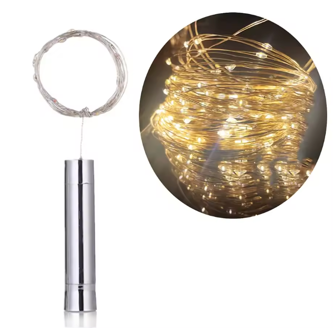 LED Wijnfles Kurk Lichtslinger – Koperdraad Flesverlichting voor Feest en Decoratie
