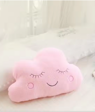 Pluche Wolk Maan Ster Kussen – Zacht Decoratief Kinderkussen met Regen Druppel Ontwerp