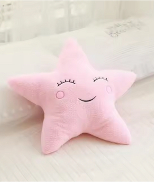 Pluche Wolk Maan Ster Kussen – Zacht Decoratief Kinderkussen met Regen Druppel Ontwerp