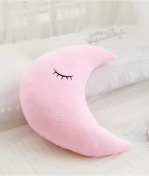 Pluche Wolk Maan Ster Kussen – Zacht Decoratief Kinderkussen met Regen Druppel Ontwerp