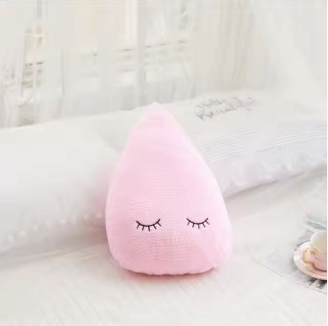 Pluche Wolk Maan Ster Kussen – Zacht Decoratief Kinderkussen met Regen Druppel Ontwerp