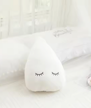 Pluche Wolk Maan Ster Kussen – Zacht Decoratief Kinderkussen met Regen Druppel Ontwerp