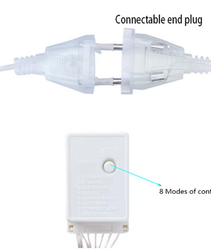 LED Sterrengordijn Lichtslinger 3,5 m – 138 LED Raamverlichting voor Feest en Decoratie