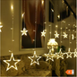 LED Sterrengordijn Lichtslinger 3,5 m – 138 LED Raamverlichting voor Feest en Decoratie