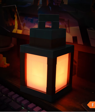 Pixelstijl LED Nachtlamp – Draagbare Kleurenlantaarn met 16 Kleuren voor Sfeer en Decoratie