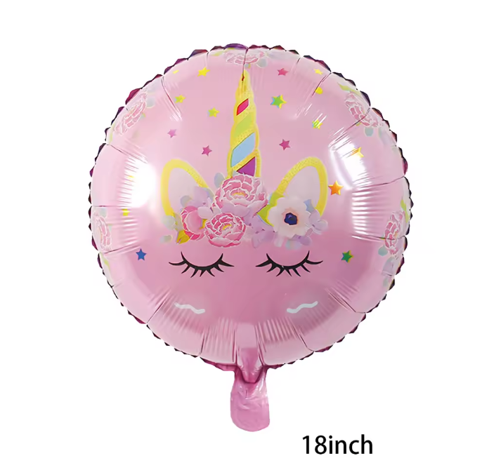 Staande Eenhoorn Folie Ballon – Decoratieve Feestballon voor Verjaardag en Babyshower