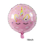 Staande Eenhoorn Folie Ballon – Decoratieve Feestballon voor Verjaardag en Babyshower