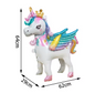 Staande Eenhoorn Folie Ballon – Decoratieve Feestballon voor Verjaardag en Babyshower