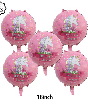 Staande Eenhoorn Folie Ballon – Decoratieve Feestballon voor Verjaardag en Babyshower