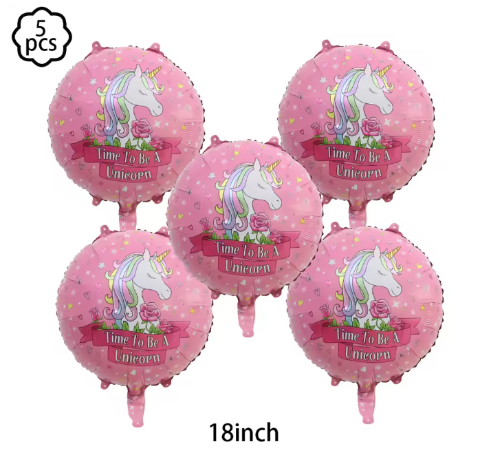 Staande Eenhoorn Folie Ballon – Decoratieve Feestballon voor Verjaardag en Babyshower