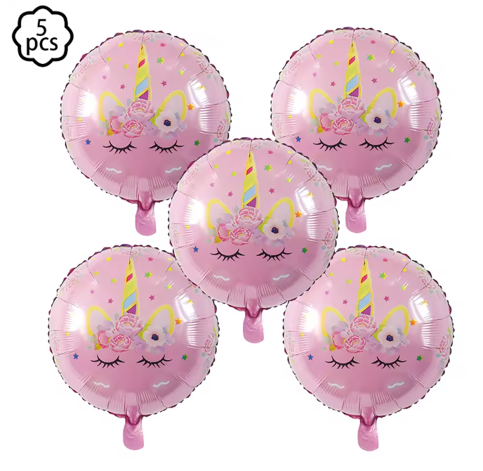 Staande Eenhoorn Folie Ballon – Decoratieve Feestballon voor Verjaardag en Babyshower