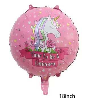 Staande Eenhoorn Folie Ballon – Decoratieve Feestballon voor Verjaardag en Babyshower