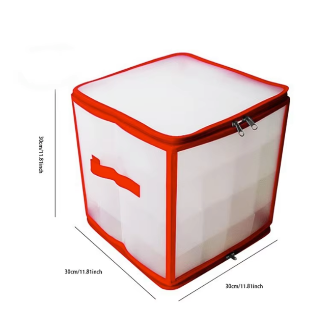 Kerstballen Opbergdoos met 64 Vakken – Organizer voor Kerstdecoratie en Ornamenten