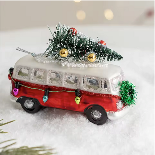 Mini Glazen Kersthanger – Decoratief Ornament met Sneeuwpop, Kerstman of Kerstboom