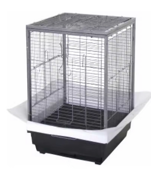 Metalen Vogelkooi 60 cm met Lade en Zitstok – Ruime Kooi voor Parkieten, Kanaries en Papegaaien
