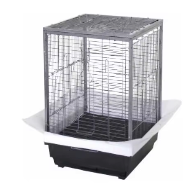 Metalen Vogelkooi 60 cm met Lade en Zitstok – Ruime Kooi voor Parkieten, Kanaries en Papegaaien