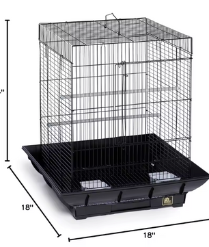 Metalen Vogelkooi 60 cm met Lade en Zitstok – Ruime Kooi voor Parkieten, Kanaries en Papegaaien