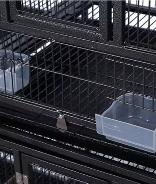 Staande Vogelkooi met Zitstokken – Grote Papegaaienkooi voor Parkieten, Valkparkieten en Siervogels