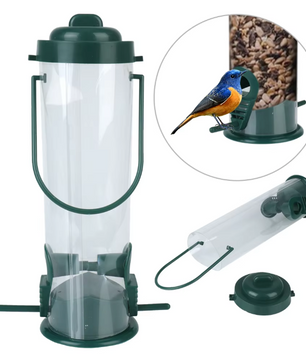 Hangende Vogelvoeder voor Buiten – Transparante Zaad Feeder voor Tuin en Balkon