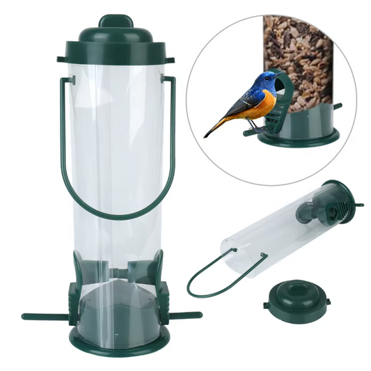 Hangende Vogelvoeder voor Buiten – Transparante Zaad Feeder voor Tuin en Balkon