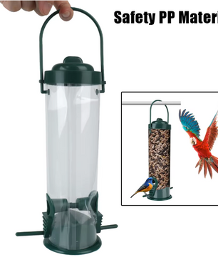 Hangende Vogelvoeder voor Buiten – Transparante Zaad Feeder voor Tuin en Balkon
