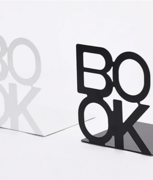 Metalen Boekensteun – L-Vormige Boekenhouder met Antislip Pads voor Planken, Bureau, Kantoor en Bibliotheek