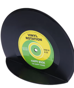 Retro Vinyl Platen Boekensteunen Set van 2 – Decoratieve LP Boeksteunen voor Planken en Bureau