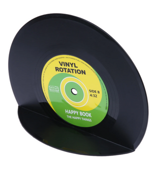 Retro Vinyl Platen Boekensteunen Set van 2 – Decoratieve LP Boeksteunen voor Planken en Bureau