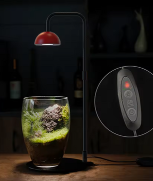 Micro Landscape Plantengroeilamp met Timer – Verstelbare Terrarium Lamp voor Kleine Planten