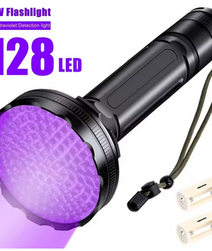 UV Zaklamp 100 LED – 395nm Ultraviolet Lamp voor Detectie en Inspectie