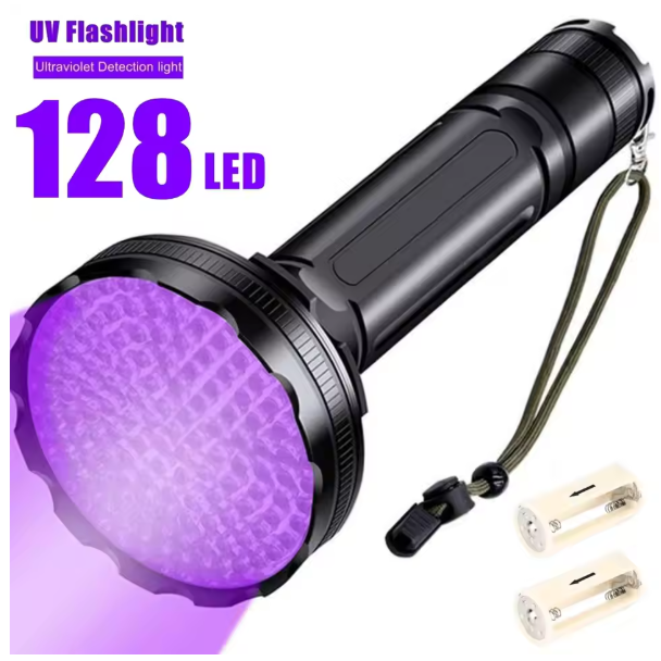 UV Zaklamp 100 LED – 395nm Ultraviolet Lamp voor Detectie en Inspectie