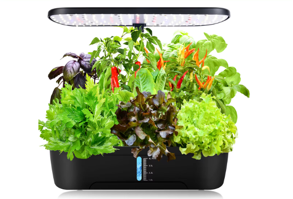 Hydroponische Kruidentuin met LED Groeilamp – Indoor Kweekset met Timer en Waterreservoir