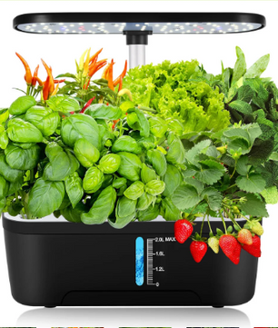 Hydroponische Kruidentuin met LED Groeilamp – Indoor Kweekset met Timer en Waterreservoir