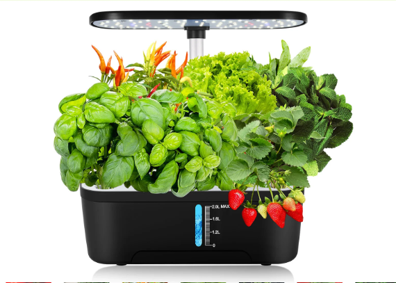 Hydroponische Kruidentuin met LED Groeilamp – Indoor Kweekset met Timer en Waterreservoir