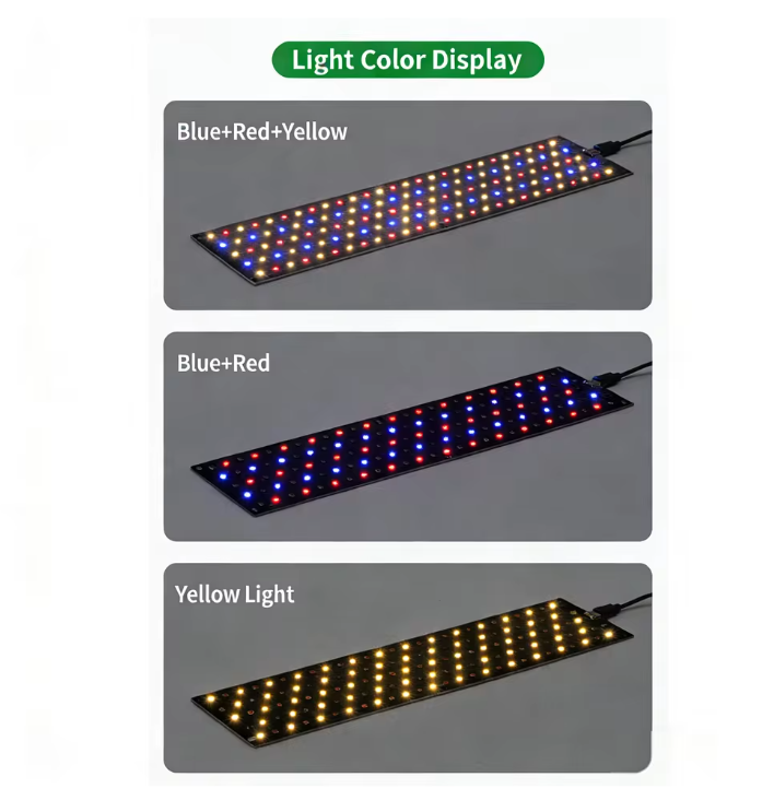 Full Spectrum LED Kweeklamp voor Planten – Dimbare Groeilamp met Timer voor Plantplanken
