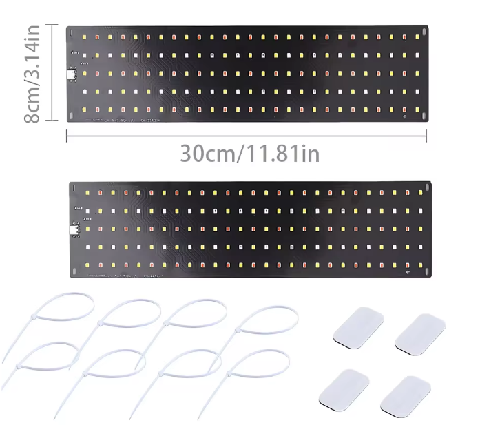 Full Spectrum LED Kweeklamp voor Planten – Dimbare Groeilamp met Timer voor Plantplanken
