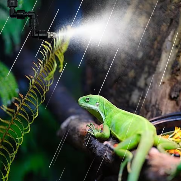 Terrarium Mist Systeem voor Reptielen – Automatische Sproei- en Bevochtigingsinstallatie