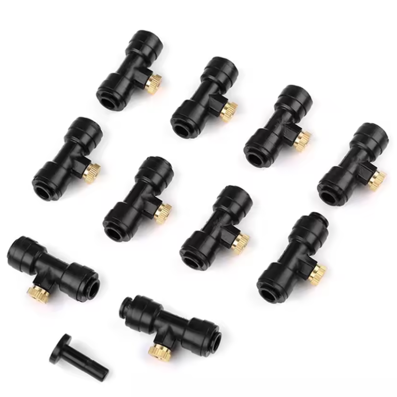 Koper Misting Nozzles Set – Vernevelingskoppen voor Tuin Koel- en Sproeisystemen