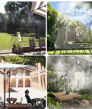Koper Misting Nozzles Set – Vernevelingskoppen voor Tuin Koel- en Sproeisystemen