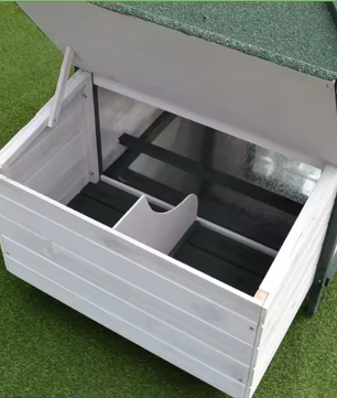 Houten Kippenhok met Legnest en Ren – Buitenverblijf voor Kippen en Pluimvee