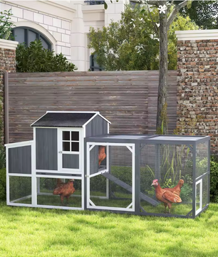 Houten Kippenhok met Legnest en Ren – Buitenverblijf voor 3–4 Kippen