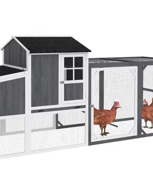 Houten Kippenhok met Legnest en Ren – Buitenverblijf voor 3–4 Kippen