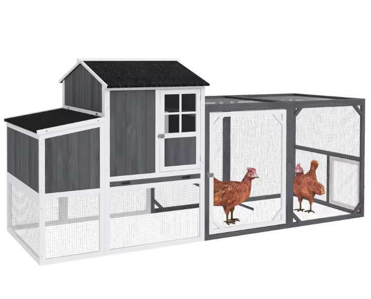 Houten Kippenhok met Legnest en Ren – Buitenverblijf voor 3–4 Kippen