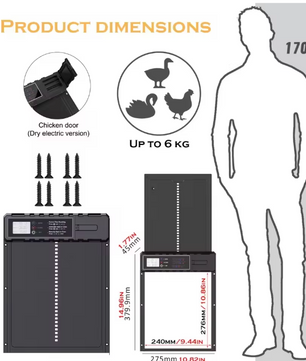Automatische Kippenhok Deur met Timer – Elektrische Aluminium Kippendeur voor Pluimvee