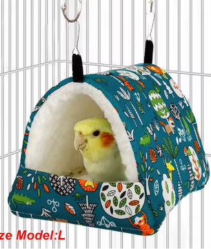 Pluche Hangbed voor Vogels en Knaagdieren – Zacht Nest voor Kooi